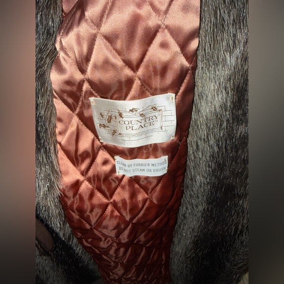 Country pacer tan real fur coat - Picture 9 of 9